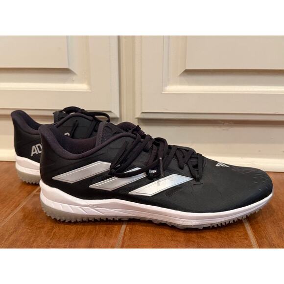 Adidas Adizero Afterburner 9 Turf Core Black Silver Metallic Mens Baseball Sz 11 main image 8